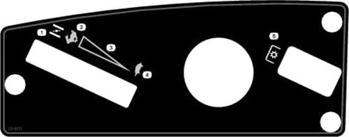 Genuine OEM Toro Part # 121-0771 Control Panel Decal