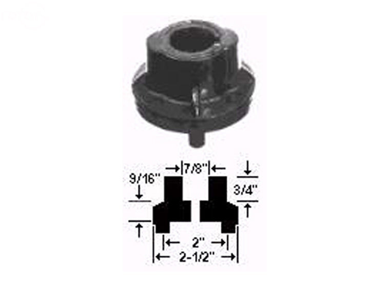 Genuine Rotary Part # 1224 Blade Adapter 7/8" for Rotary Hub 1182