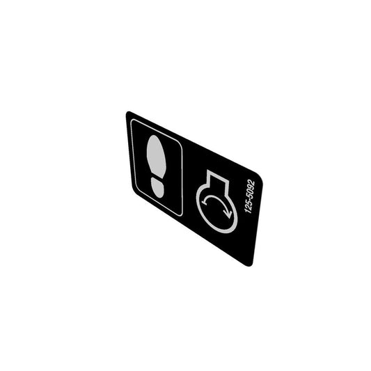 Genuine OEM Toro Part # 125-5092 Foot Placement Decal
