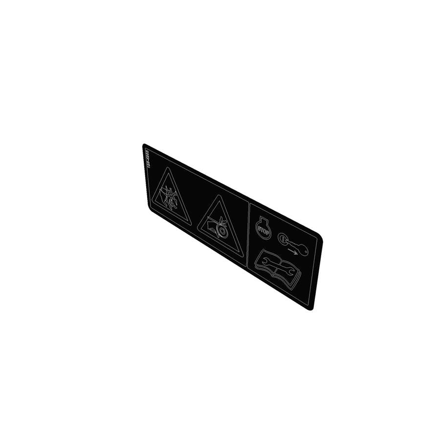 Genuine OEM Exmark Part # 126-4363 Warning Decal