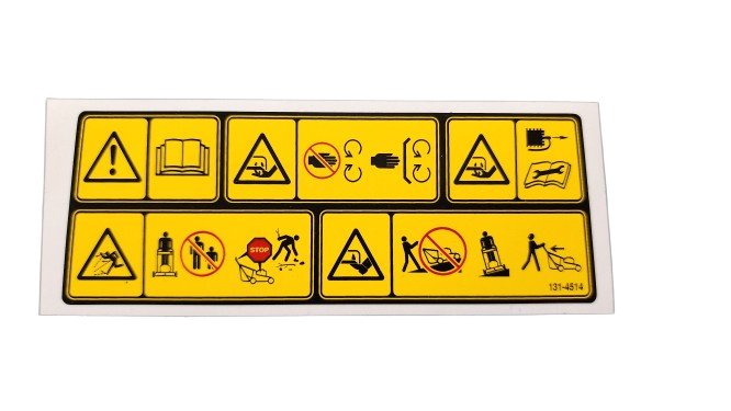 Genuine OEM Toro Part # 131-4514 Warning Decal