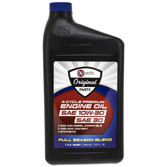 Genuine OEM Exmark Part # 135-2566 10W-30 Synthetic Oil Quart