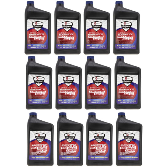 Genuine OEM Exmark Part # 135-2566 10W-30 Synthetic Oil Quart 12 Pack