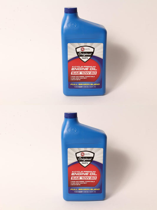 Genuine OEM Exmark Part # 135-2568 10W-50 Synthetic Oil Quart 2 Pack