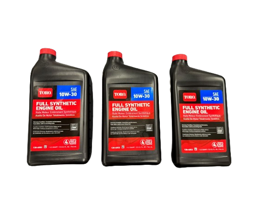 Genuine OEM Toro Part # 138-6053 Full Synthetic 10W-30 Engine Oil Quart 3 Pack