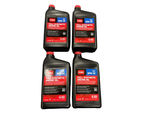 Genuine OEM Toro Part # 138-6053 Full Synthetic 10W-30 Engine Oil Quart 4 Pack