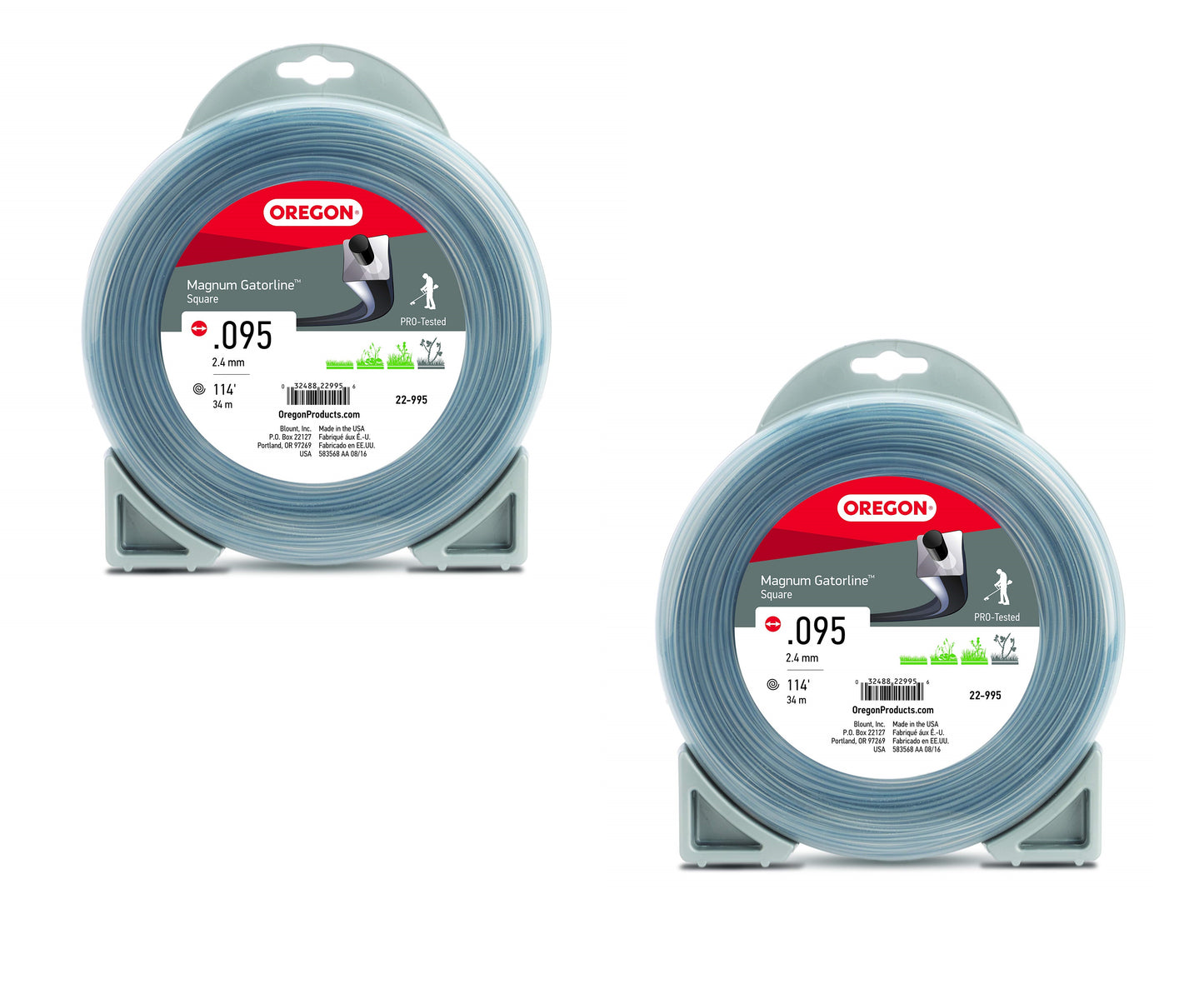 Genuine OEM Oregon Part # 22-995 .095 Trimmer Line 2 Pack