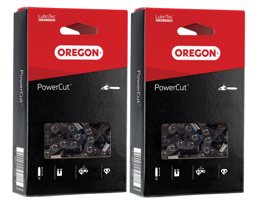 Genuine OEM Oregon Part # 20LGX072G PowerCut Saw Chain 2 Pack for 18" Bar
