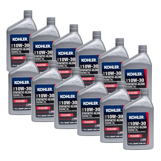 Genuine OEM Kohler Part # 25 357 65-S 10W30 Synthetic Oil Quart 12 Pack