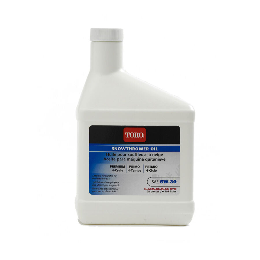 Genuine OEM Toro Part # 38908 5W-30 Synthetic Winter Oil Bottle