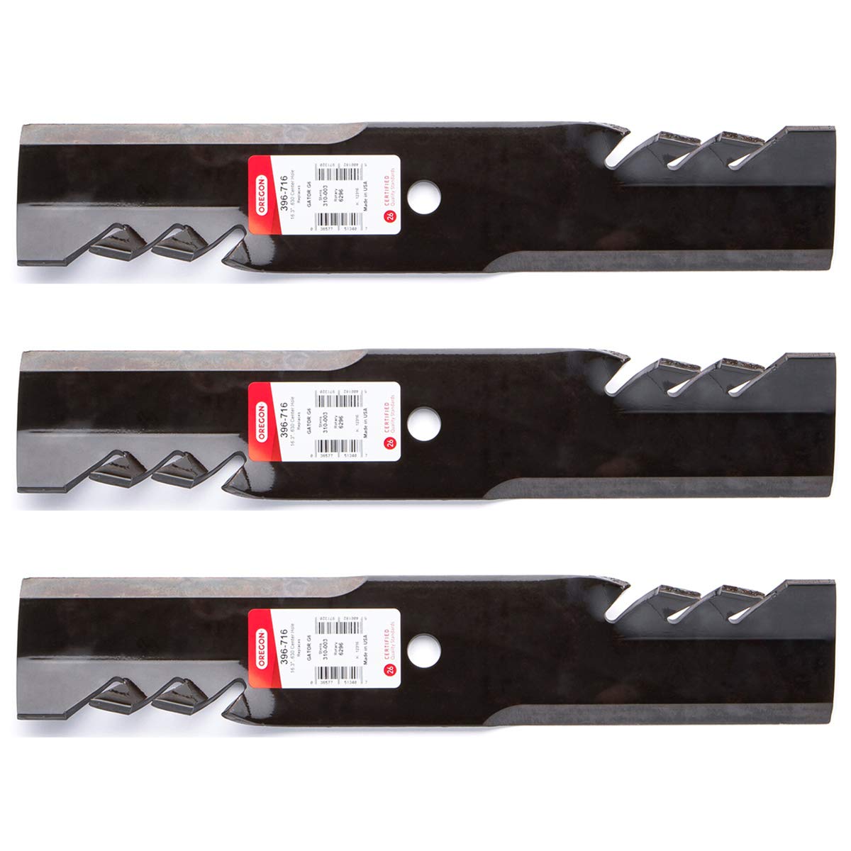 Genuine OEM Oregon Part # 396-716 Gator Blade 3 Pack