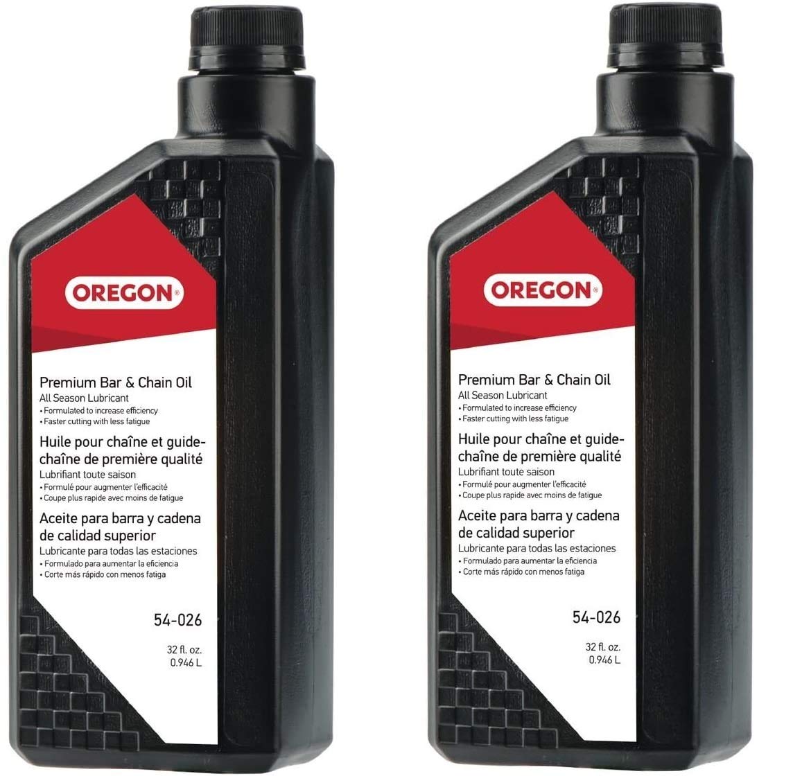 Genuine OEM Oregon Part # 54-026 Bar and Chain Oil Quart 2 Pack