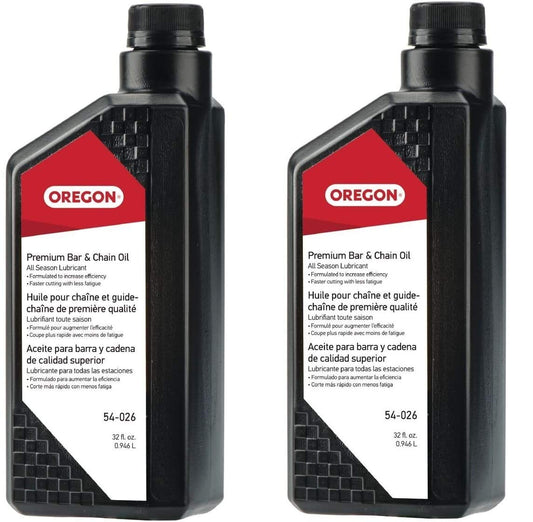 Genuine OEM Oregon Part # 54-026 Bar and Chain Oil Quart 2 Pack