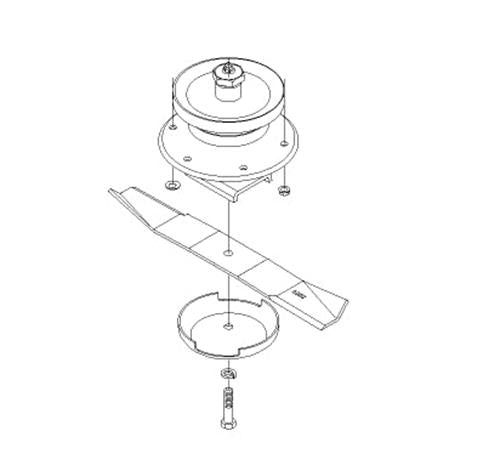Genuine OEM Toro Part # 54-7781 Spindle Assembly