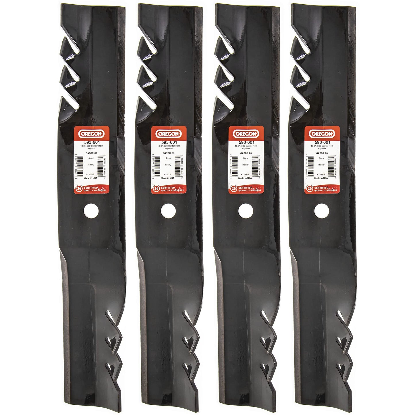 Genuine OEM Oregon Part # 593-601 18" G5 Gator Blade 4 Pack