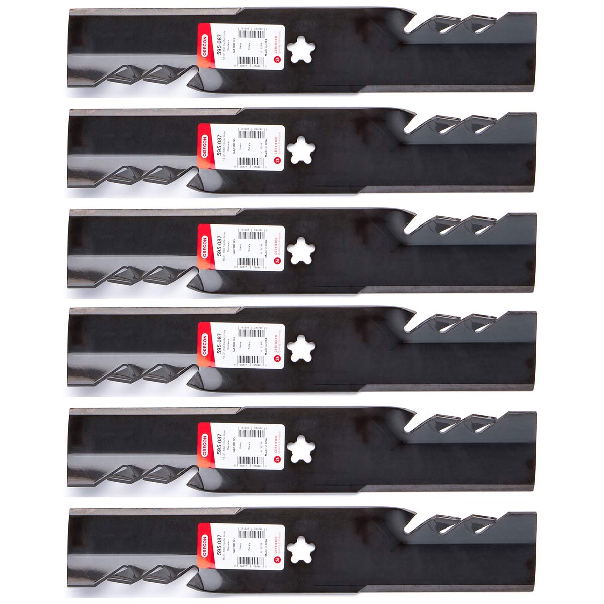 Genuine OEM Oregon Part # 595-087 16 1/4" G5 Gator Blade 6 Pack