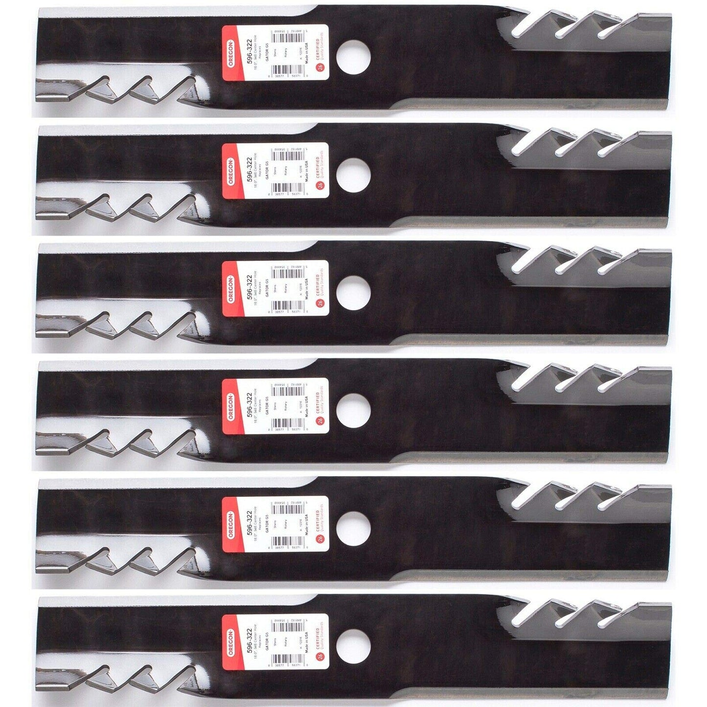 Genuine OEM Oregon Part # 596-322 18" G5 Gator Blade 6 Pack