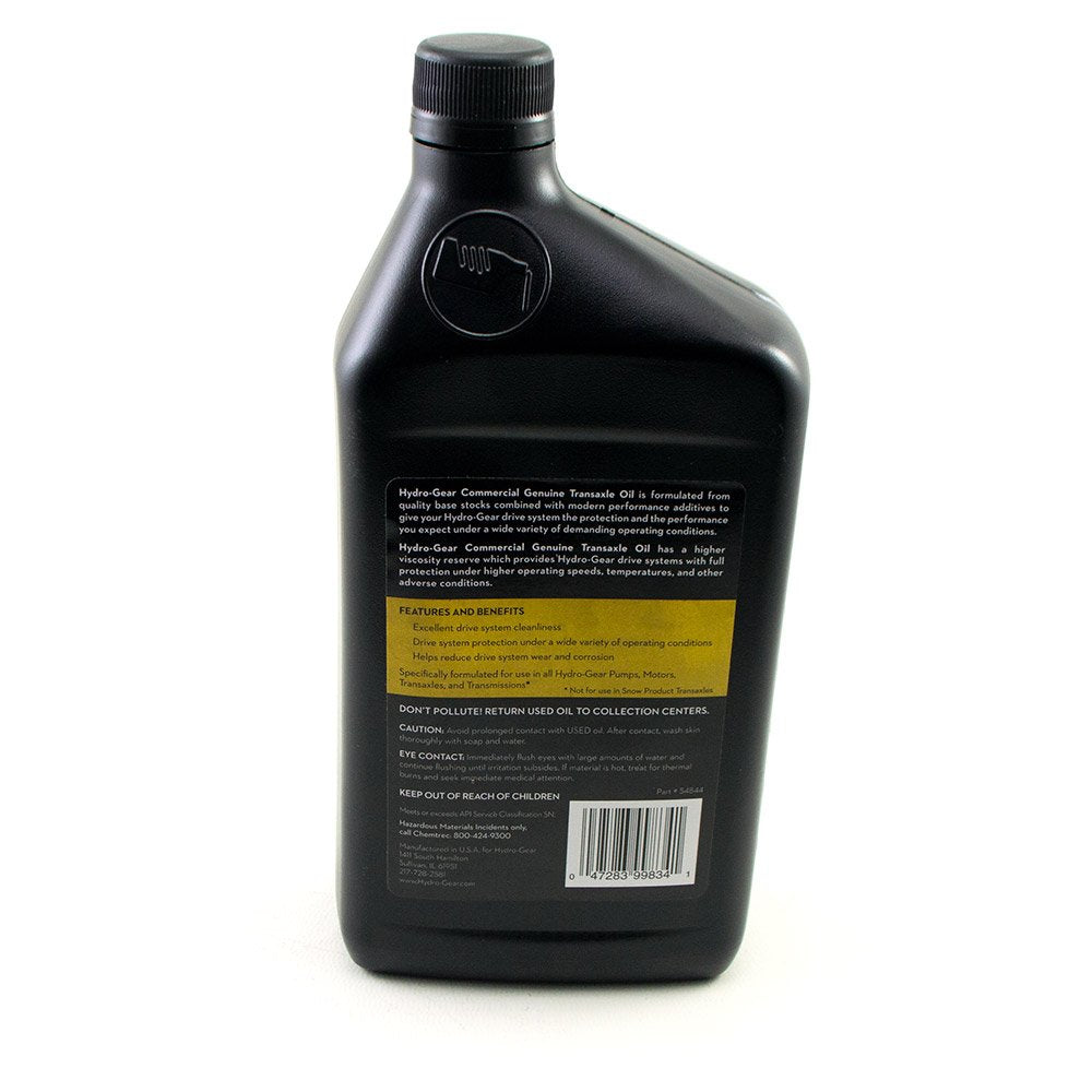 Genuine OEM Hydrogear Part # 72751 Transaxle Transmission Oil Quart Bottle