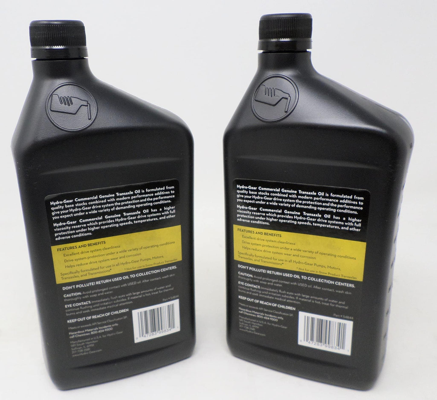 Genuine OEM Hydrogear Part # 72751 Transaxle Transmission Oil Quart Bottle 2 Pack