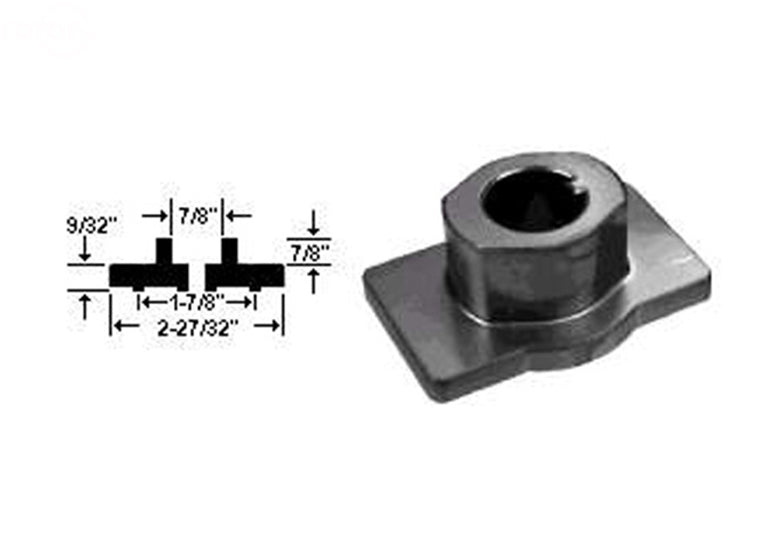 Genuine Rotary Part # 8753 Blade Adapter for AYP/Roper/Sears 581547901, 851514, 193825