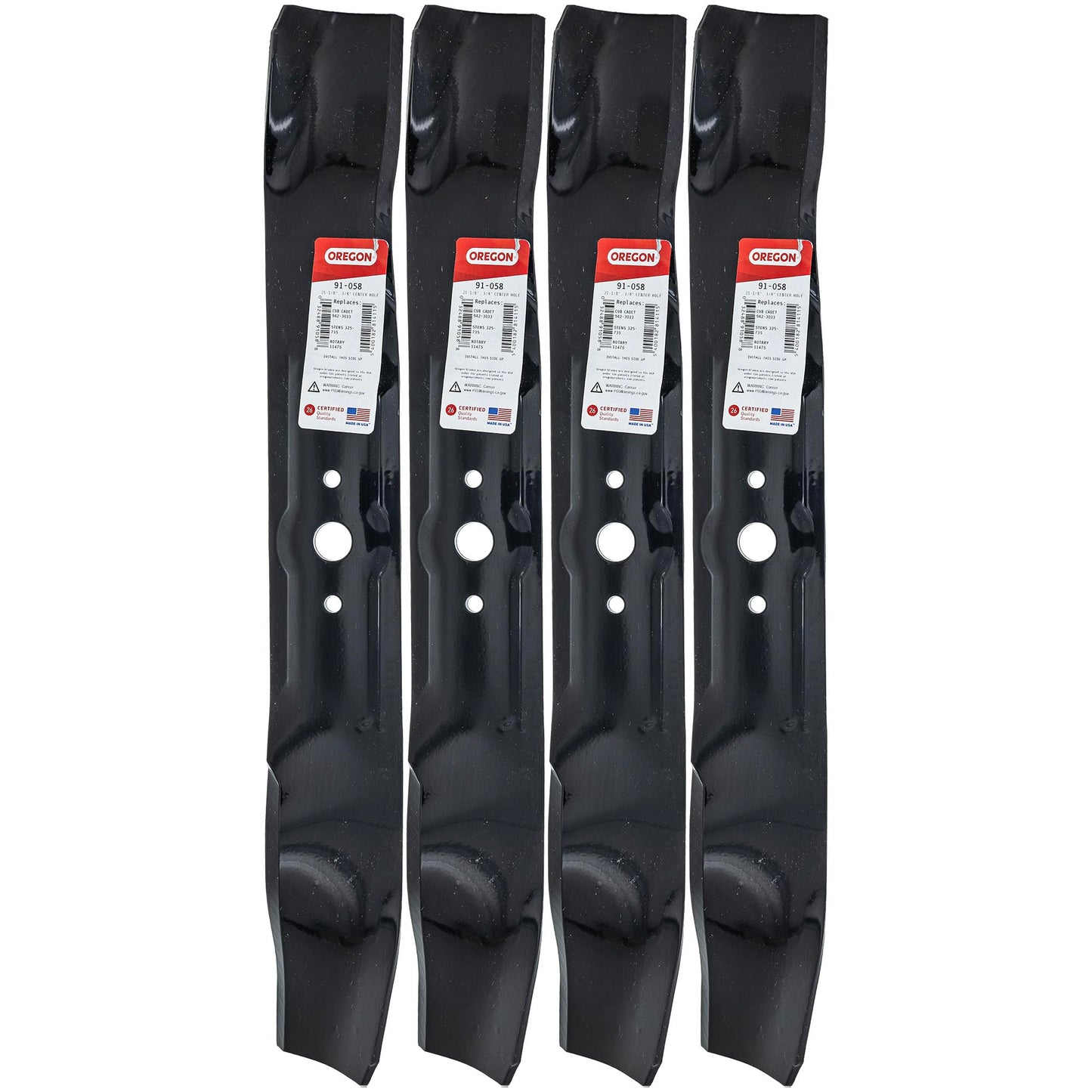 Genuine OEM Oregon Part # 91-058 21 1/8" Mulching Blade 4 Pack