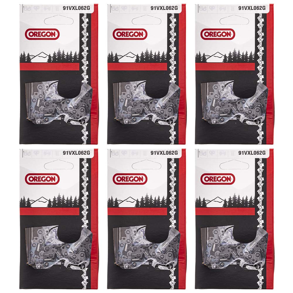 Genuine OEM Oregon Part # 91VXL062G VersaCut Saw Chain 6 Pack