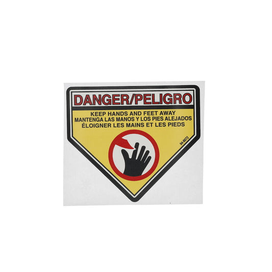 Genuine OEM Exmark Part # 94-8072 Danger Decal