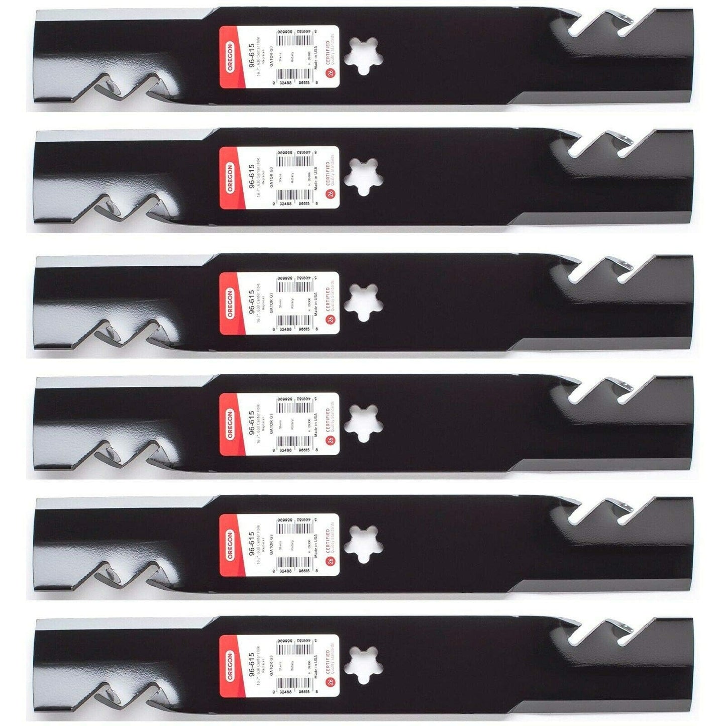 Genuine OEM Oregon Part # 96-615 16 11/16" G3 Gator Blade 6 Pack