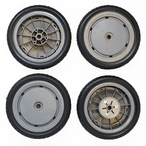 Genuine OEM Toro Super Recycler Wheel 4 Pack Part # 98-7130 & 98-7135