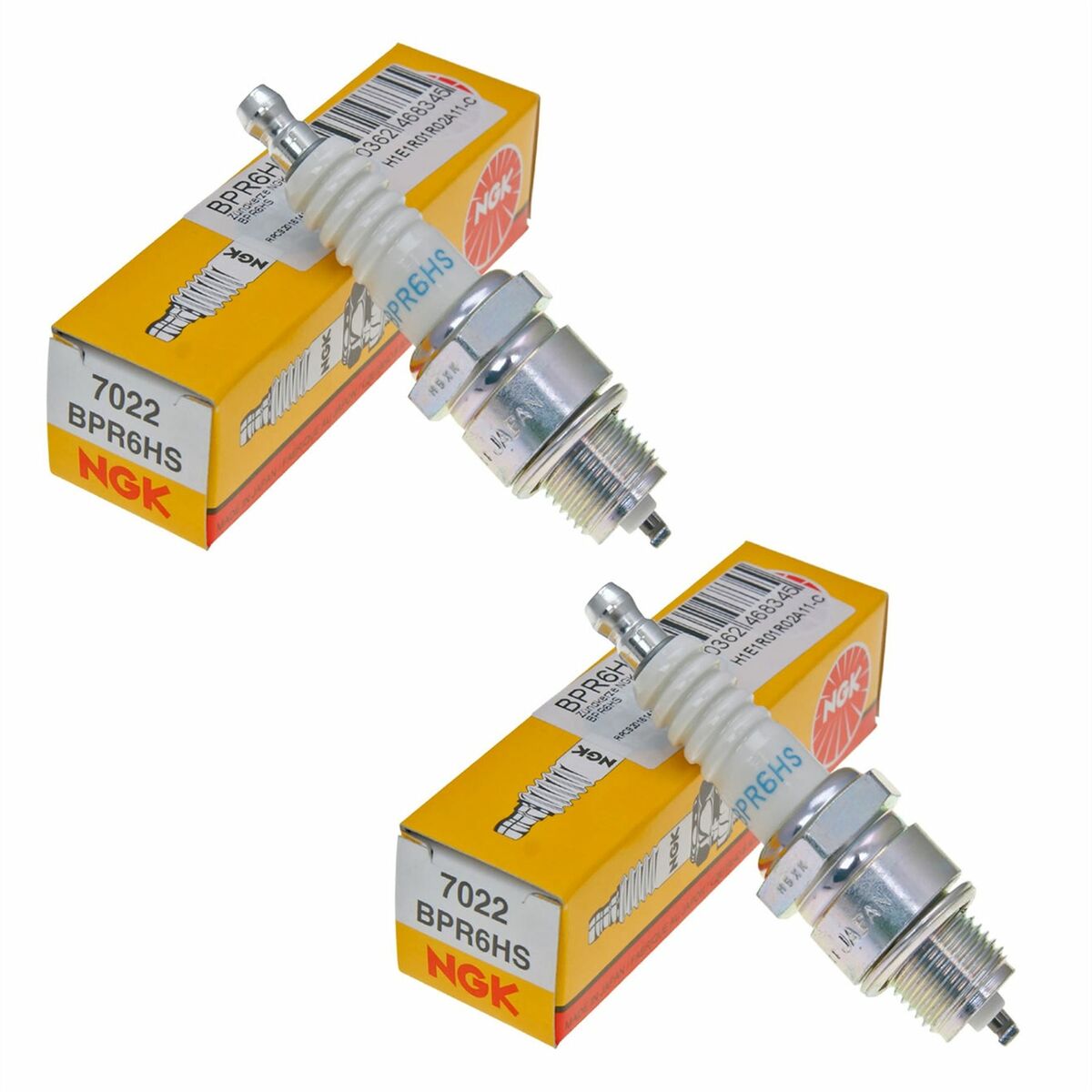 Genuine OEM NGK Part # BPR6HS Spark Plug 2 Pack