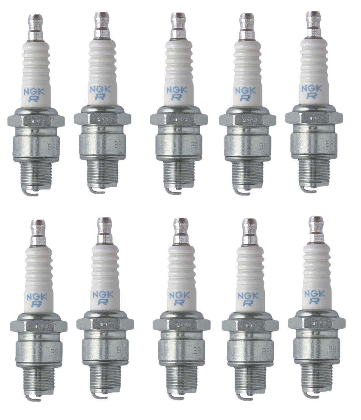 Genuine OEM NGK Part # BR6HS Spark Plug 10 Pack