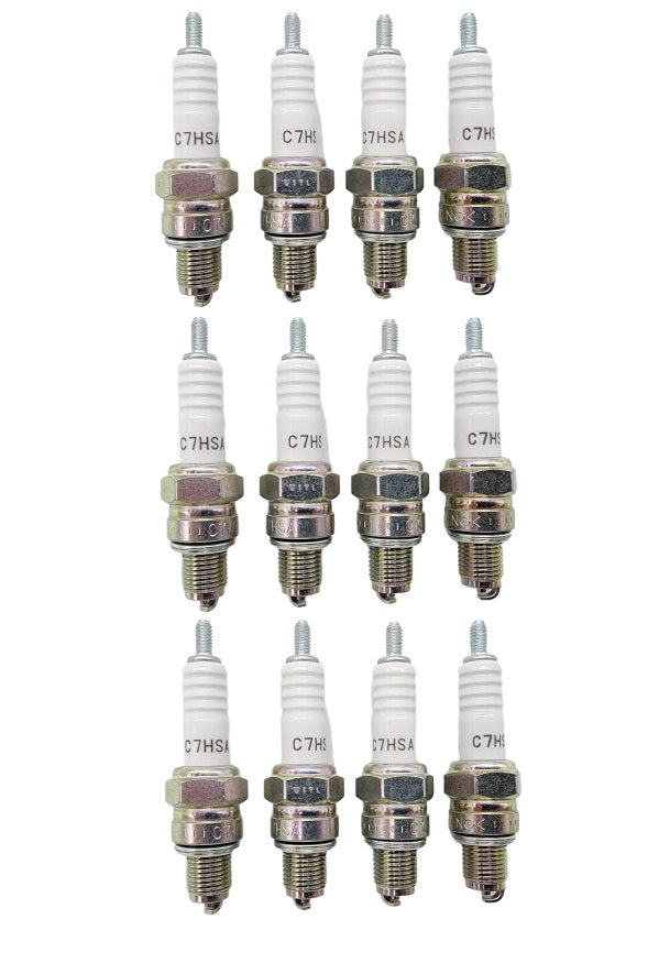 Genuine OEM NGK Part # C7HSA Spark Plug 12 Pack