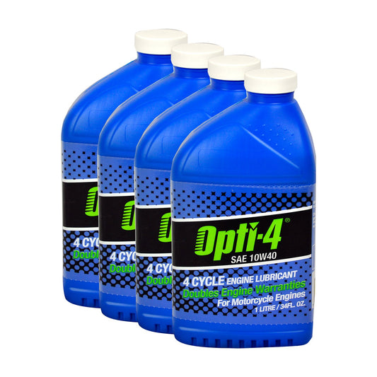 Genuine OEM Interlube Opti-4 10W40 Engine Oil 32oz Bottle 4 Pack