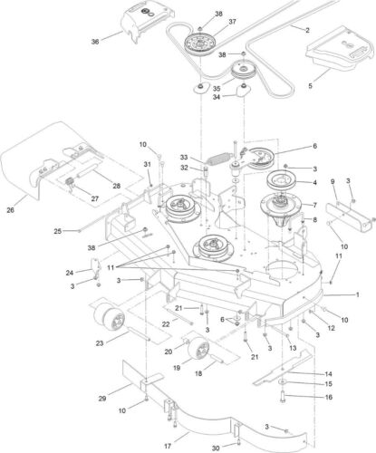 NEW GENUINE OEM TORO PART # 110-0414 SIX PACK 16.5" HI FLOW BLADES 107-3192-03