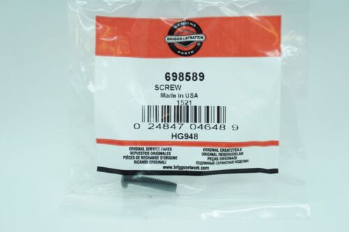 GENUINE OEM BRIGGS & STRATTON PART # 698589 SCREW