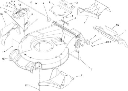 NEW GENUINE OEM TORO PART # 107-3717 DISCHARGE DOOR ASM FOR TORO MOWERS