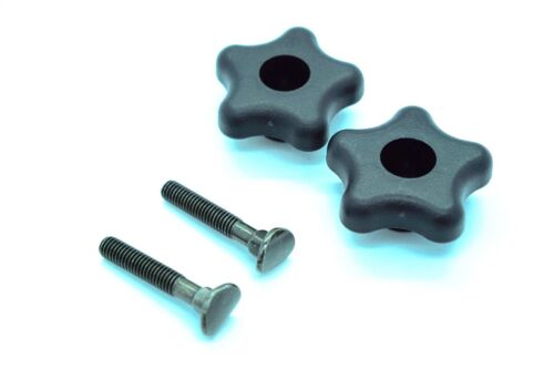 GENUINE OEM TORO PART # 92-2260 & 106-4161 SET OF TWO KNOBS & SCREWS FOR HANDLE