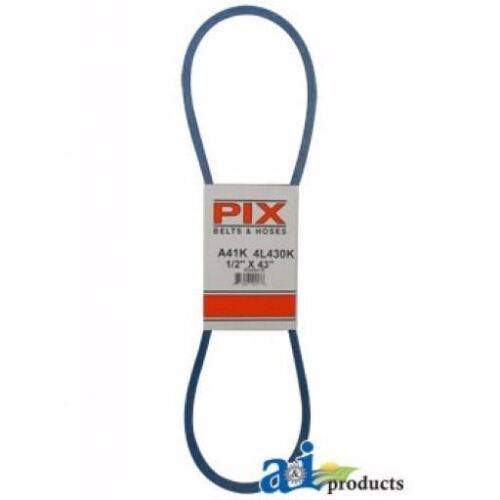 NEW PIX BELT PART # A41K 1/2 INCH x 43 INCH BLUE A-SECTION BELT