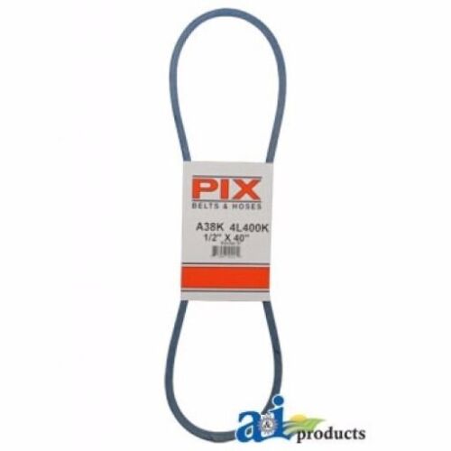 NEW PIX BELT PART # A38K 1/2 INCH x 40 INCH BLUE A-SECTION BELT