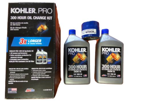 KOHLER PART # 25 850 02-S 300 HOUR OIL CHANGE KIT; 2 QUARTS OF OIL AND FILTER