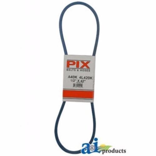 NEW PIX BELT PART # A40K 1/2 INCH x 42 INCH BLUE A-SECTION BELT