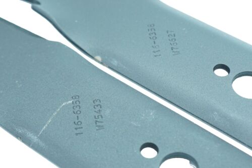 GENUINE OEM TORO PART # 116-6358-03 BLADES (QTY 2); TURFMASTER/TIMEMASTER BLADES