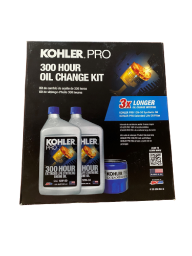KOHLER PART # 25 850 02-S 300 HOUR OIL CHANGE KIT; 2 QUARTS OF OIL AND FILTER