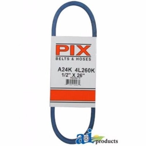 NEW PIX BELT PART # A24K 1/2 INCH x 26 INCH BLUE A-SECTION BELT