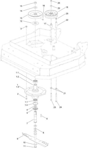 NEW GENUINE OEM TORO PART # 119-7857 BALL BEARING, 1 INCH; REPLACES 110-2118