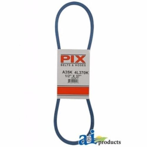 NEW PIX BELT PART # A35K 1/2 INCH x 37 INCH BLUE A-SECTION BELT