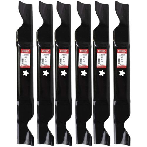 6 PACK OREGON PART # 195-070 MOWER BLADES, 100 SERIES, 22-7/8" HUSQVARNA SNAPPER