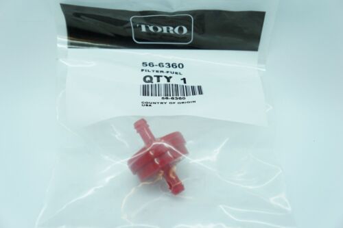 GENUINE OEM TORO PART # 56-6360 FUEL FILTER; TORO & LAWN BOY FUEL FILTER
