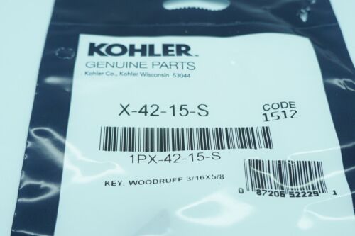 GENUINE OEM KOHLER PART # X-42-15-S FLYWHEEL KEY, KOHLER ENGINE FLYWHEEL KEY