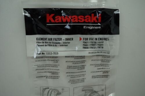 GENUINE OEM KAWASAKI PART # 11013-7019 INNER AIR FILTER; FD FH ENGINE AIR FILTER